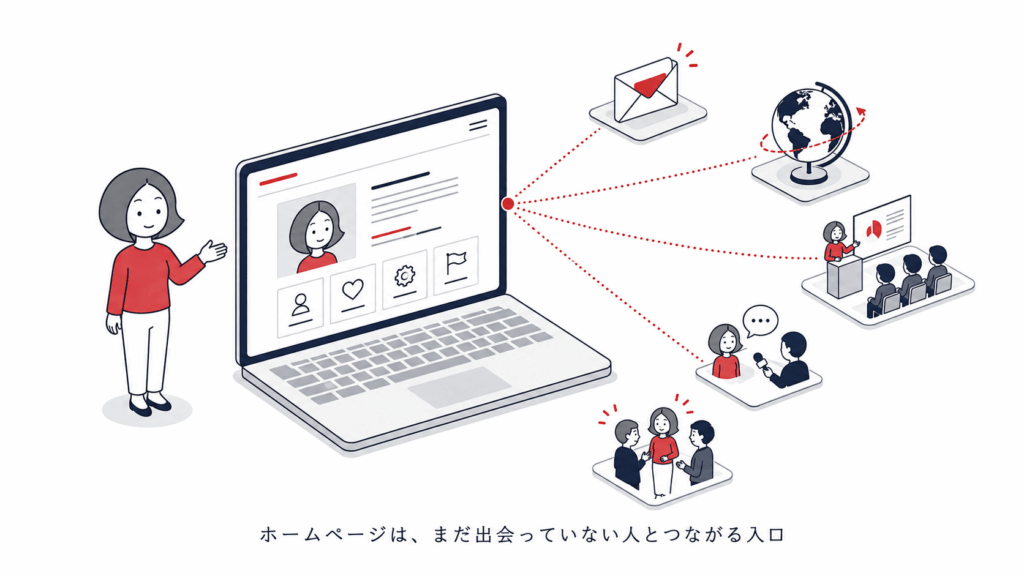 ホームページは人とつながる入口